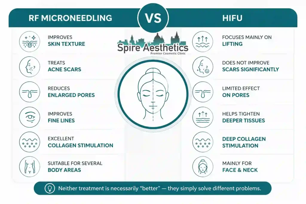 RF Microneedling vs HIFU: Which Treatment Gives Better Results Birkdale?